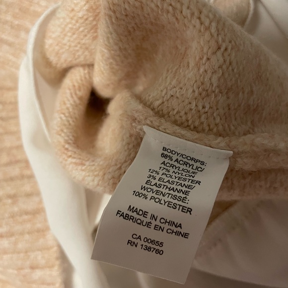 RW&Co. “Fooler” Tunic Sweater, Light Pink, Size Large - Picture 6 of 10